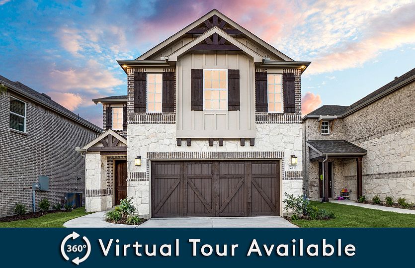 The Sienna, a two-story home with 2-car garage, shown with Home Exterior U