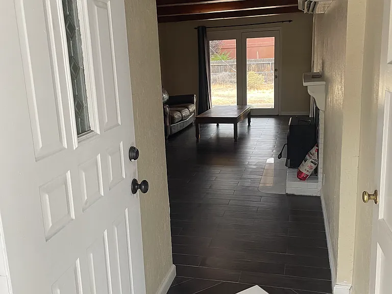 Entering, into living room