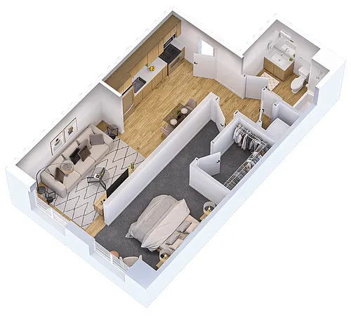 Floor plan 1E