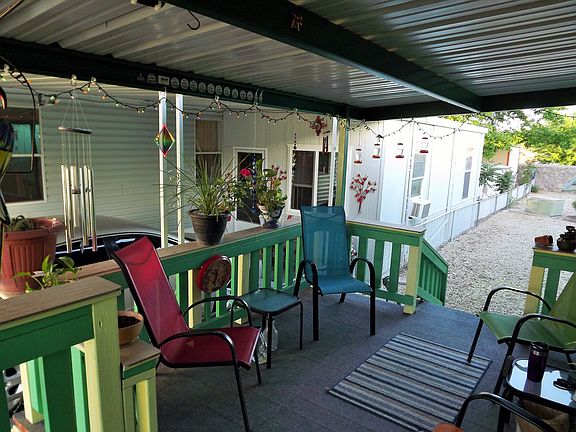 Steel canopy front deck