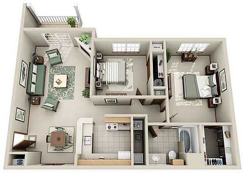 Floor plan BA1