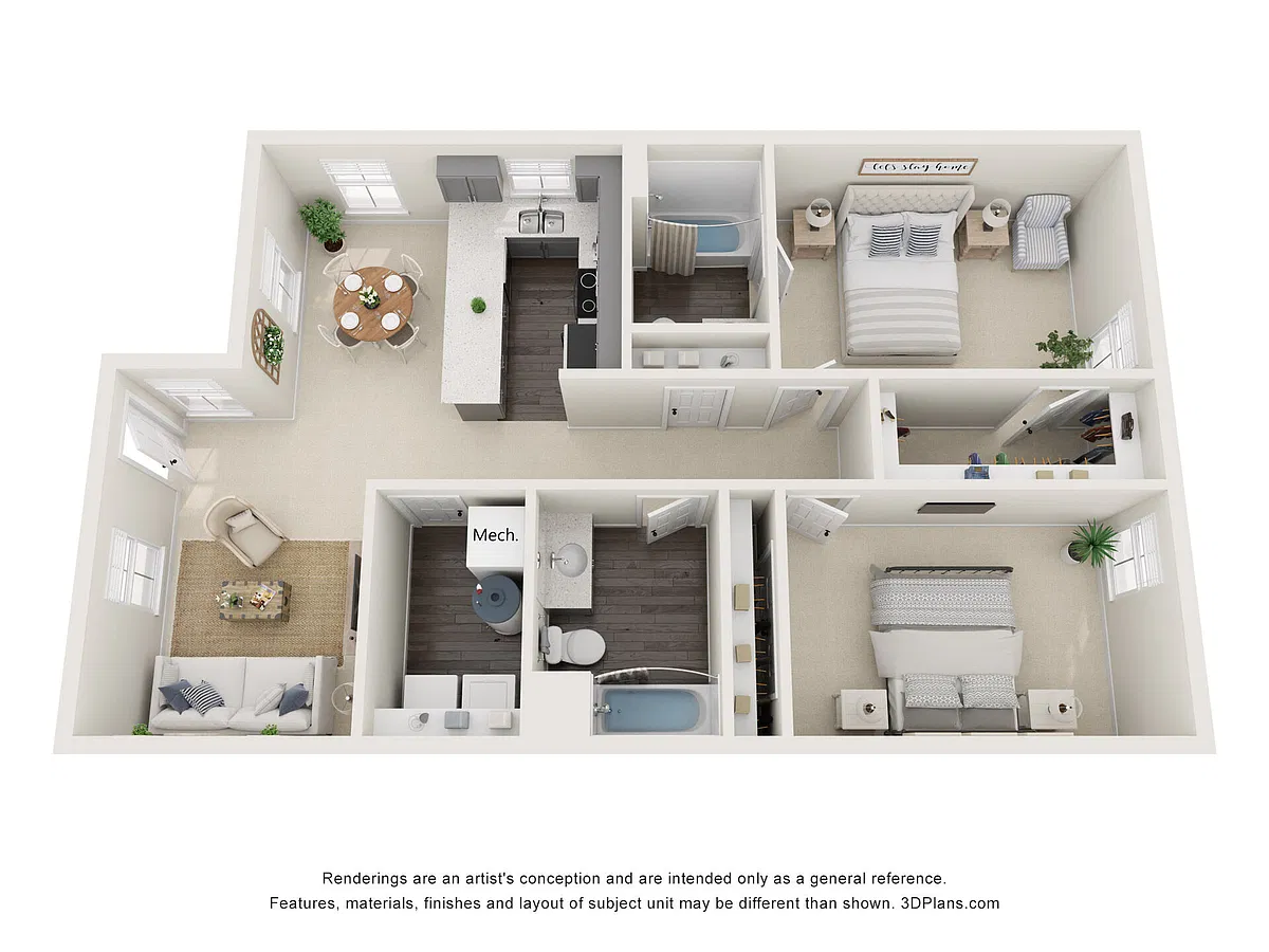 Floor plan 2X2