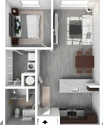 1 Bedroom A 1 Bedroom A