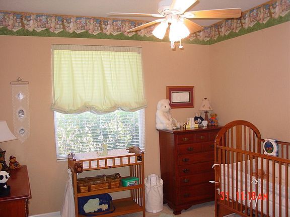 Large bedroom with full bathroom included-used as nursery