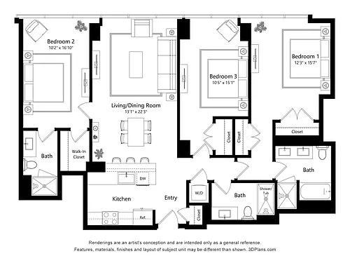 Floor plan Penthouse 03