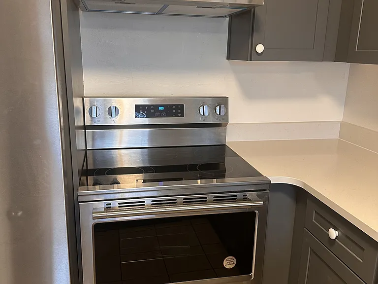 New Glass Top Stove, New Stainless Exhaust Fan