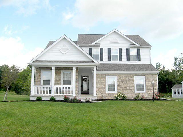 Home sits on large corner lot w/private back yard.