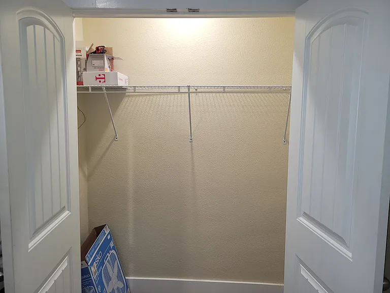Northwest bedroom closet