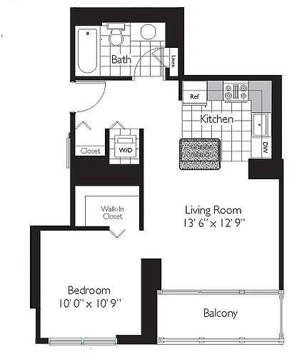 Floor plan CONVERTIBLE 10 - THE SHOREHAM