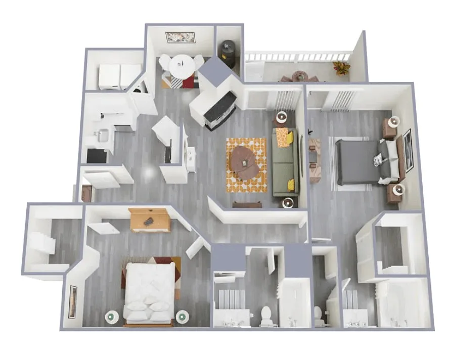 Floor plan 2x2 Classic