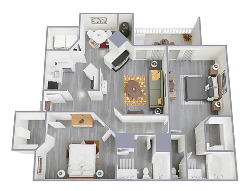 Floor plan 2x2 Silver