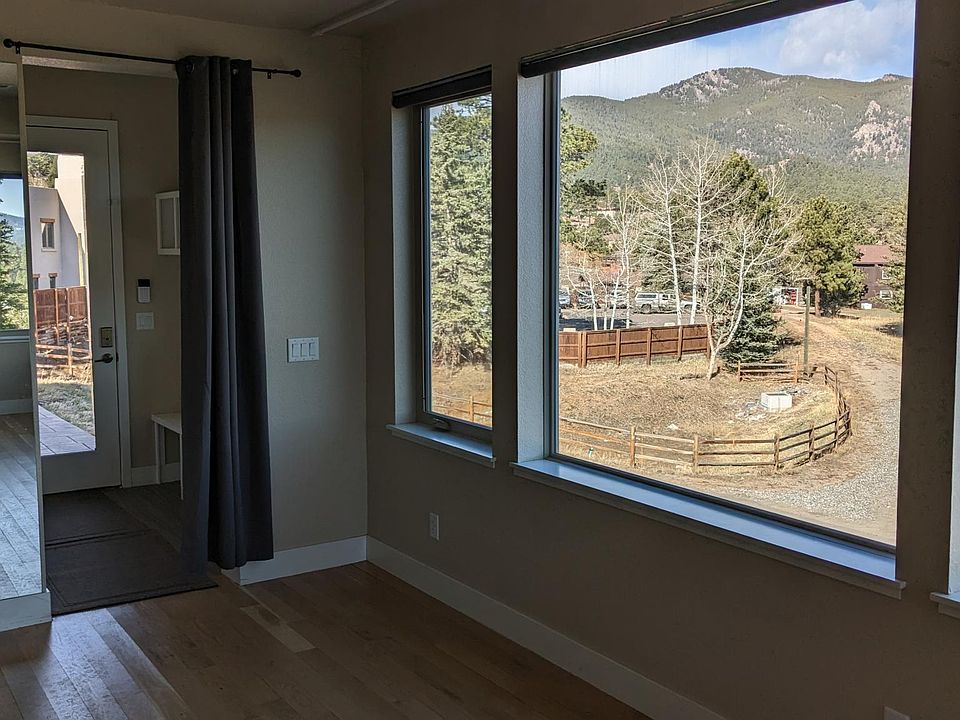 Separate entrance with a privacy curtain.