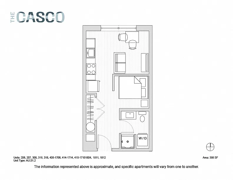 Floor plan The Casco - Back Cove