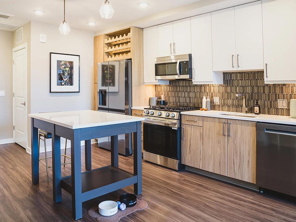 Gourmet kitchens feature bold tile backsplash and oversized single basin sinks.