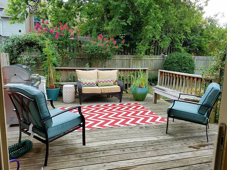 Back yard deck