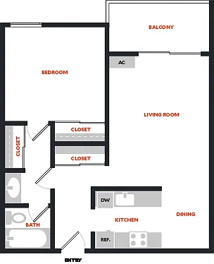 Floor plan Plan 1A