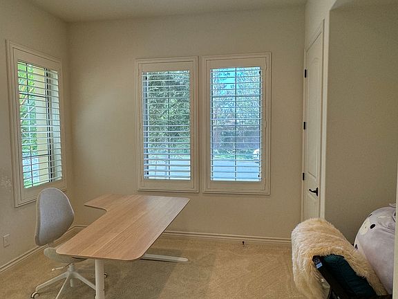 Downstair room with full bathroom.