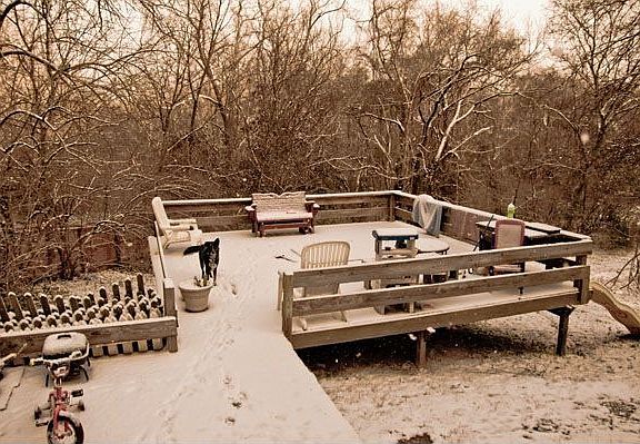 400 Sq Ft Deck Before the Pergola was built