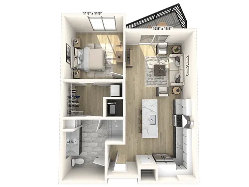 Floor plan A2a- The Hamilton