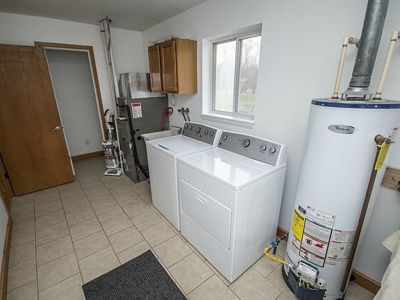 The opposite view of the entry where you will find the updated half bath.