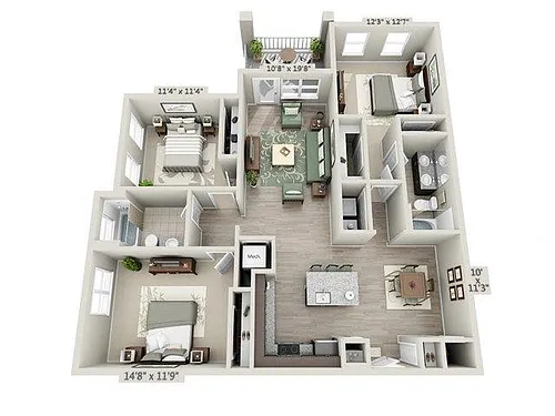 Floor plan The Piedmont