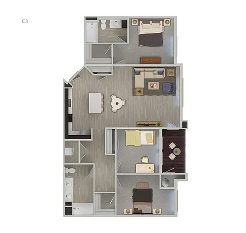 Floor plan 3A- 1