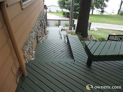 Deck on side of house