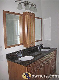 2nd floor bath with granite double vanity