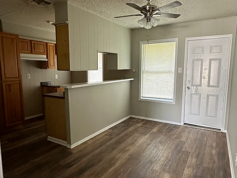 Dining area with access to back yard