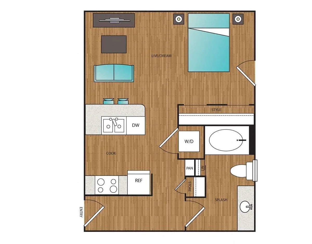 Floor plan Phase I Studio E