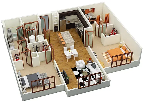 Floor plan Borghese