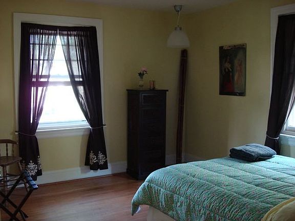 A second floor bedroom