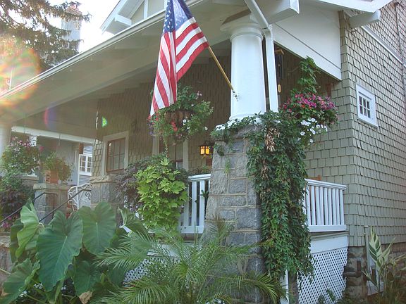 Porch from yard