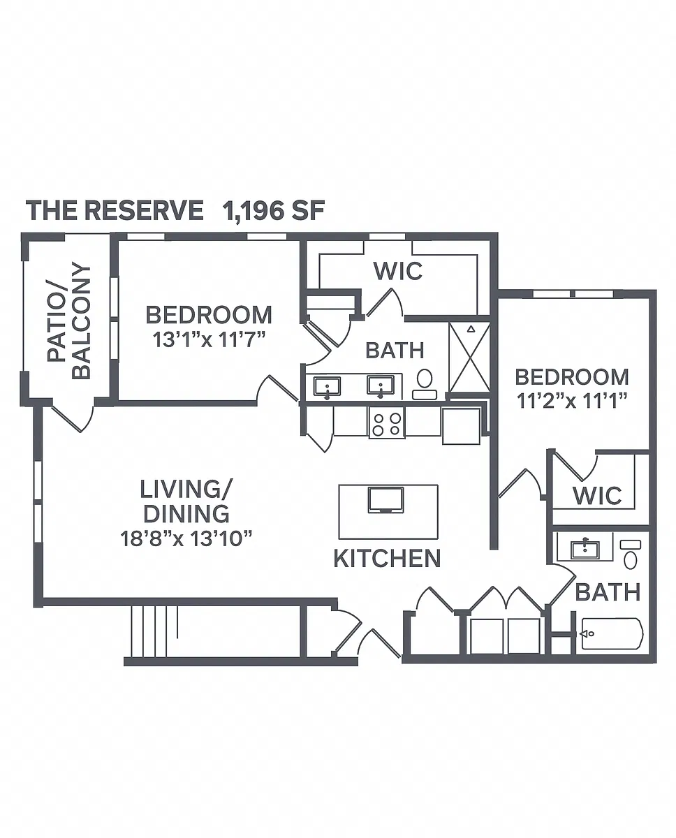 Floor plan The Reserve - Attached Garage