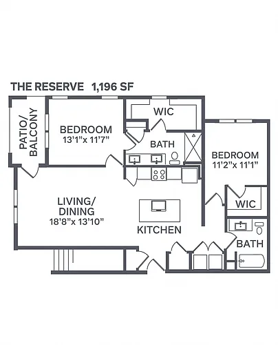 Floor plan The Reserve - Attached Garage