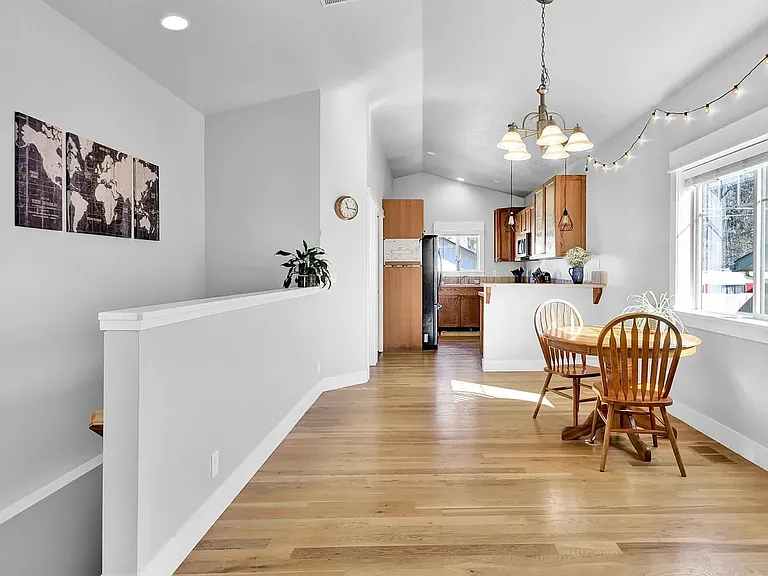 Kitchen Dining Room, view from Living Room.