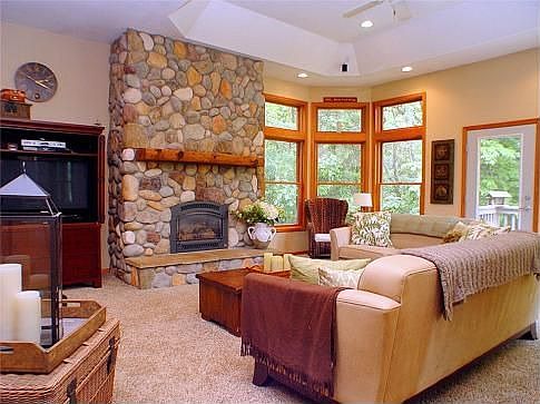 Gas Stone Fireplace