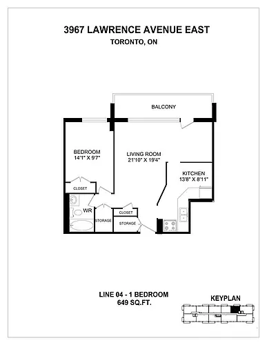 Floor plan 1 Bedroom