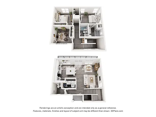 Floor plan Townhome 2