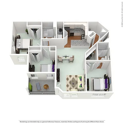 Floor plan 3 Bed MMII