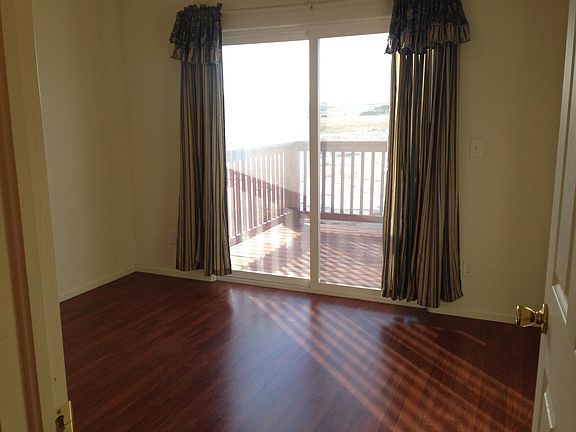 Master bedroom with private deck