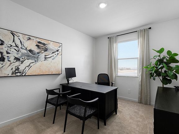 The Jubilee floorplan image modeled at Wildera in San Tan Valley.