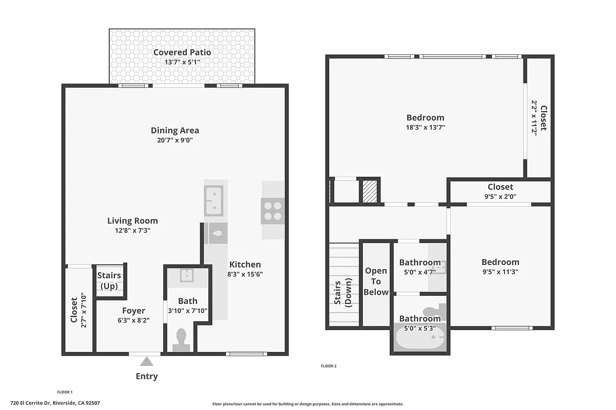 Floor plan 2 Bed Town Home