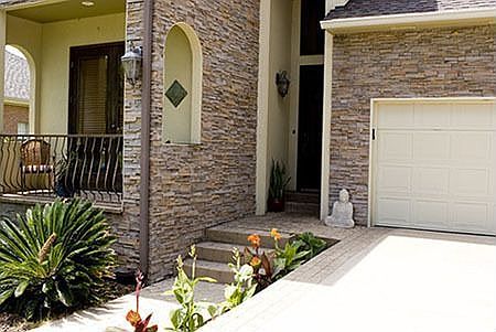 Closer view of the front entrance