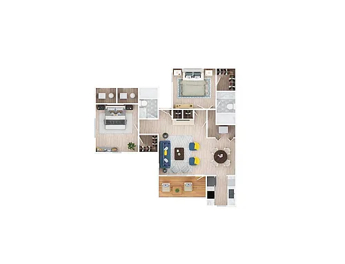 Floor plan 2 Bedroom 2 Bathroom