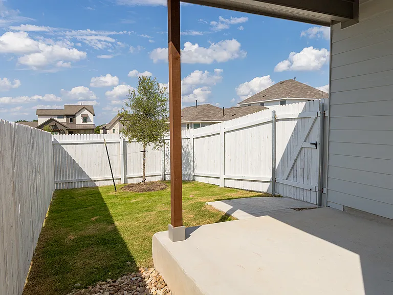 Private backyard