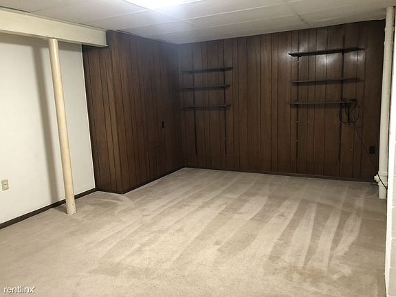 Large carpeted room in the lower level