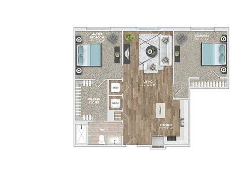 Floor plan B17A