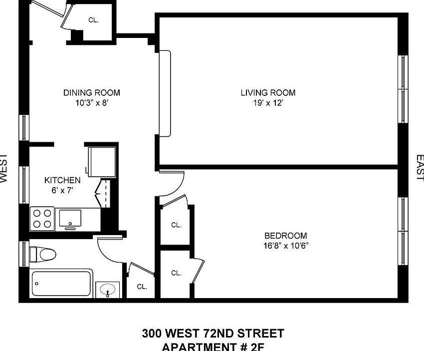 1st image of 300 W 72nd St APT 2F