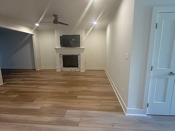 Fireplace /TV from kitchen 
